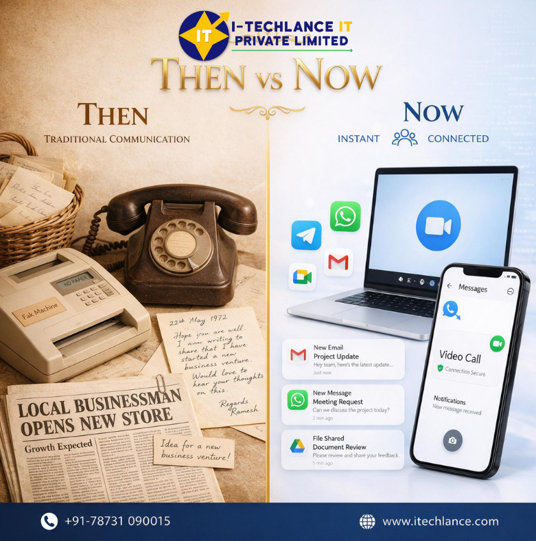 LanceItech's tweet photo. Traditional vs Digital Communication: Evolution &amp; Efficiency.

🌍 For More Details: https://t.co/HjecdimQUM
💬 Call: +91-78731 09015
💬 Email: info@itechlance.com

#Itechlance #TelecomDigitization #TelecommunicationNetwork #GISServices #FiberNetwork #DigitalTransformation https://t.co/SQBDcSsYsI