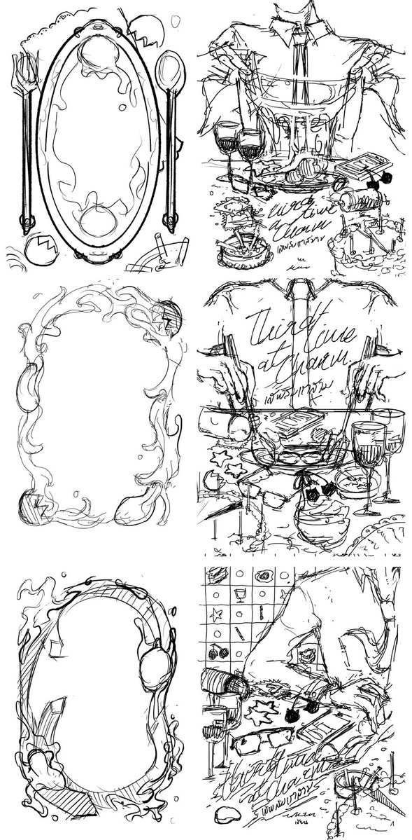 nogoodwithcat's tweet photo. sketchs -> finished 🍒🥚🍨
#เสพสมเราสาม https://t.co/kCnJY3IYm2