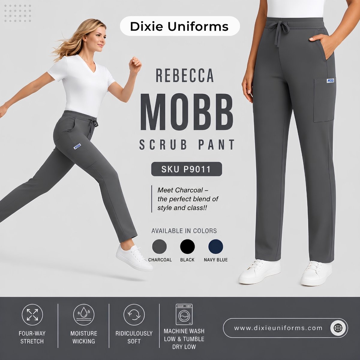DixieU's tweet photo. ✨ Comfort meets style with the Rebecca MOBB Scrub Pant. Designed with a relaxed straight-leg fit, 6 functional pockets, four-way stretch, moisture-wicking fabric, and a soft, durable feel—made for busy shifts.
Shop: https://t.co/NoxV9LnNW5

#MedicalScrubs #MOBBScrubs #ScrubPants https://t.co/nCzDNaAo4j