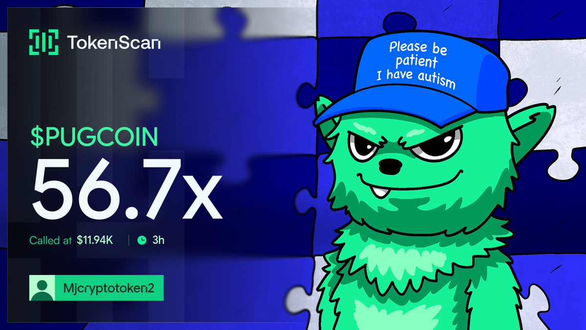 Mjcryptotoken2's tweet photo. $PUGCOIN was already on my radar at $11.94K. 3 hours later: 56.7x. That’s the kind of call people DM me about after the fact. I share these in VIP. DM. 

E3HSQRoXC34RVPWYYDuxm4cNBspwBaVRSqBnRdEFpump https://t.co/IhAUrROhOc