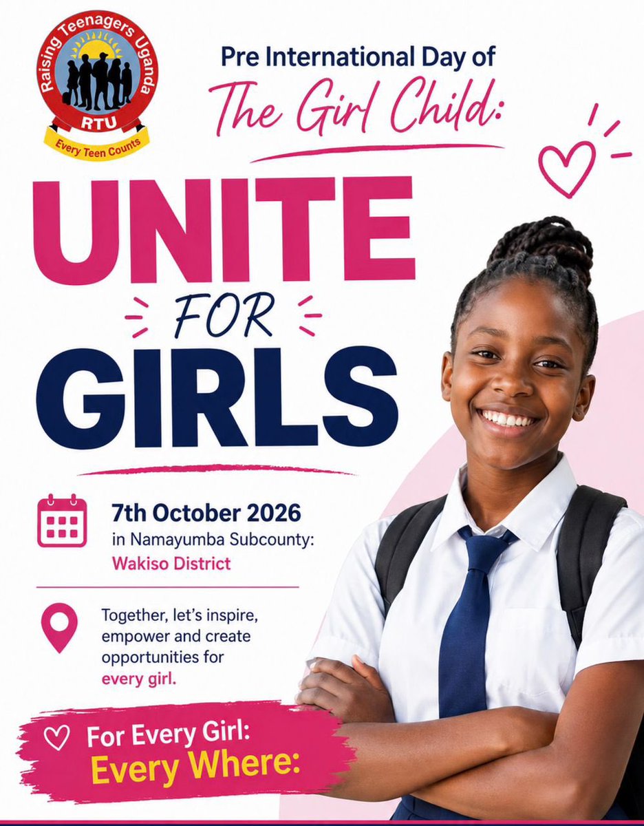 RaisingTeensUg2's tweet photo. As we count down to this year’s #UniteForGirls, we want to pause and appreciate the partners who have chosen to stand with us.

@TAMyouthfound1 thank you for saying YES to girls and for choosing to invest your time and support in creating spaces where girls can be seen, heard and empowered. We are grateful to have you with us this year.