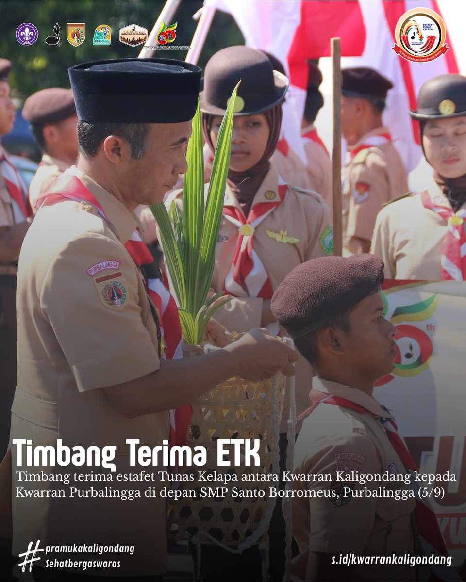 KwarranKaligon1's tweet photo. ETK Kwarda Jawa Tengah di Kwarran Kaligondang #estafettunaskelapa #pramuka https://t.co/bRjxbd47L7
