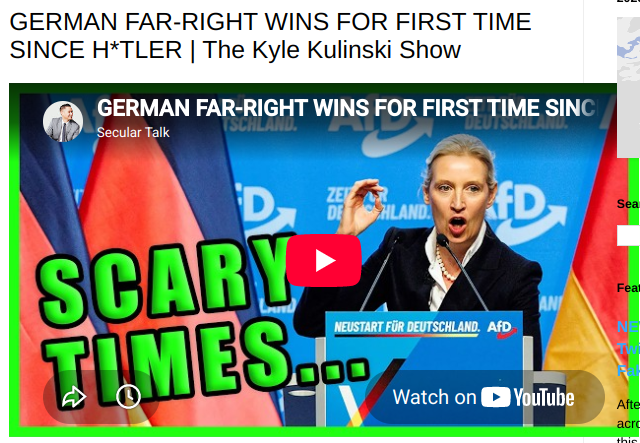 Obwon111's tweet photo. The Mindless Praetorian Blog: GERMAN FAR-RIGHT WINS FOR FIRST TIME SINCE H*TLER ... https://t.co/nw91edt7Mr https://t.co/if67Hhn5tc
