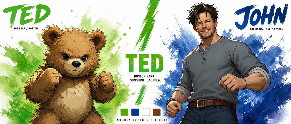 Ted & John Character Bible Sheet