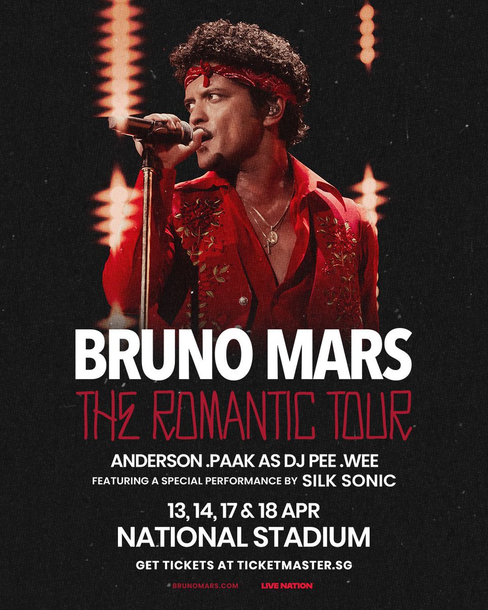 ElSimpson7yn's tweet photo. Ticketing Service 🎫

BRUNO MARS - THE ROMANTIC TOUR in SINGAPORE🇸🇬

✨ Service Charge: RM50 / 17 SGD per slot
✨ 80% refundable if tickets can't be secured

10 SLOT

💌 DM to book

#brunomars #theromantictour #LiveNationSG https://t.co/Tcsdm9lKTT