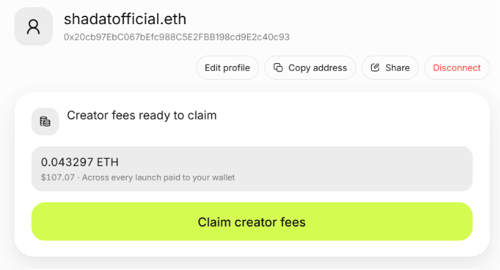 shadatofficial1's tweet photo. I JUST EARNED $180 FROM A TOKEN LAUNCH 

Here’s how it worked:

I used PonsFamily and launched a token with creator fees enabled

The basic process is pretty simple:

🔗https://t.co/7CFVs4sIbI

> Use OLD wallet
> Create your token
> Choose the name + image
> Set Dev Buy to 0
> Launch the token 
> If people trade the token, creator fees can be generated

🔗Video: https://t.co/sS74uuou0S

In my case, the activity generated around $150 in creator earnings

Earnings are not guaranteed and depend on actual trading activity. Don’t assume every launch will generate fees

Would you try launching a token just to test the creator rewards?