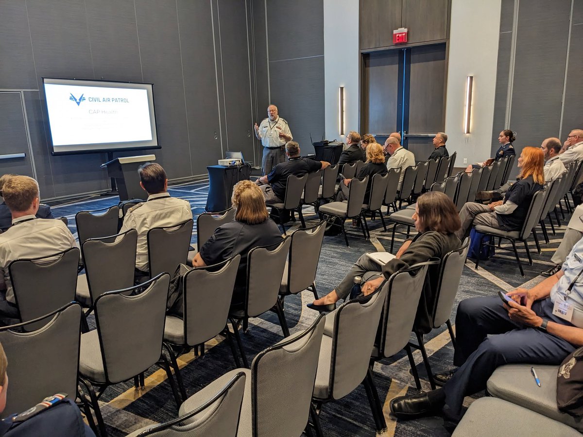 DTAMnet's tweet photo. Outstanding Civil Air Patrol National Conference in Kansas City hosted by Missouri Wing! Great breakout sessions, networking, and meeting lots of folks I had only known online! #civilairpatrol https://t.co/xFhotjJoJn