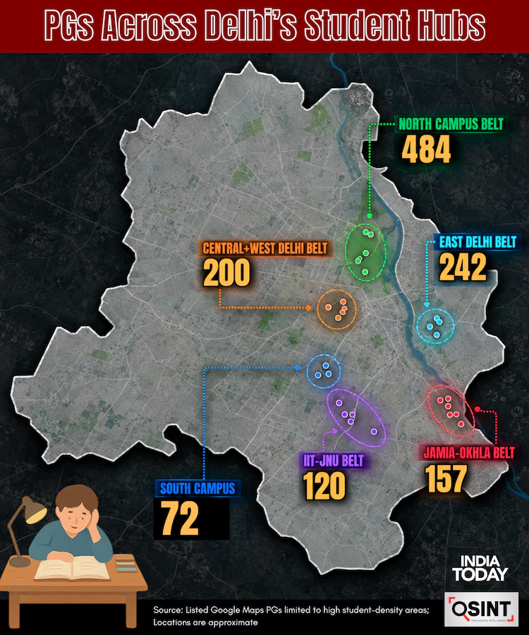 IndiaToday's tweet photo. 38% of Satya Niketan buildings got taller in 7 years, satellite data shows

Read more: https://t.co/cGNPVk8j9y | @bidishasaha1996 

#SatyaNiketan #SatellteData #PGBuildingCollapse https://t.co/ulwaDZUk4P