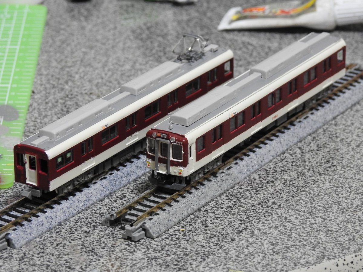 Kochitetsu_MH's tweet photo. モ2462
元鉄コレ2430系モ2450形
車番変更と再塗装、動力化

ク2593
エコノミーキットから新規製作 https://t.co/yfr0g1rI9y