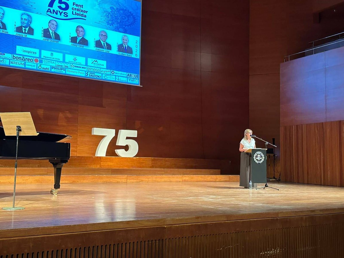 DiputacioLleida's tweet photo. 📢75è aniversari de la Demarcació de Lleida del Col·legi d’Enginyers Industrials de Catalunya
La vicepresidenta Rosa Pujol els va acompanyar✅
#laforçadelsmunicipis https://t.co/yLbEx2uB2l