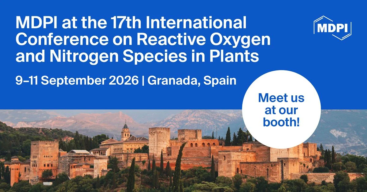 antioxidants_OA's tweet photo. 🌿 Meet MDPI at the 17th International Conference on Reactive Oxygen and Nitrogen Species in Plants!

💬 Come and say hello! Our delegates will be happy to connect and answer your questions.

🔗 More information: https://t.co/j83iWJqfqy

#ROS #RNS #PlantScience #PlantBiology https://t.co/HoewZLtszT