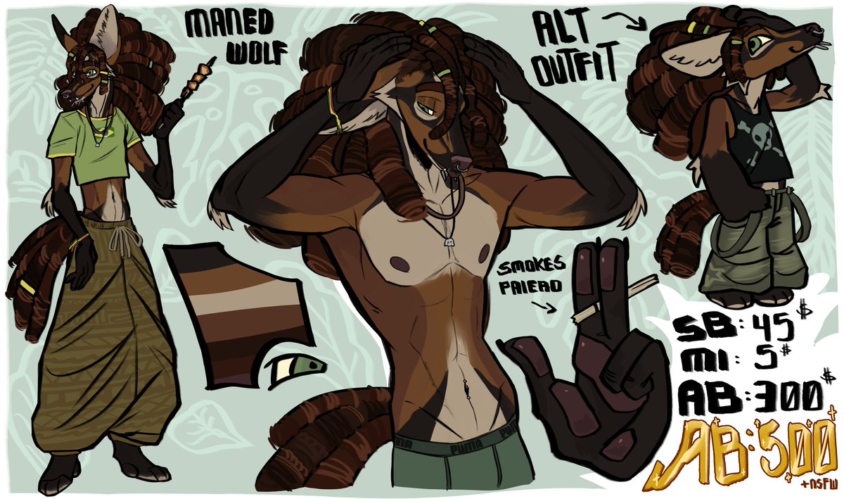 rzrbytes's tweet photo. Maned Wolf ADOPTABLE AUCTION
more info below https://t.co/zvjxyuu3GY