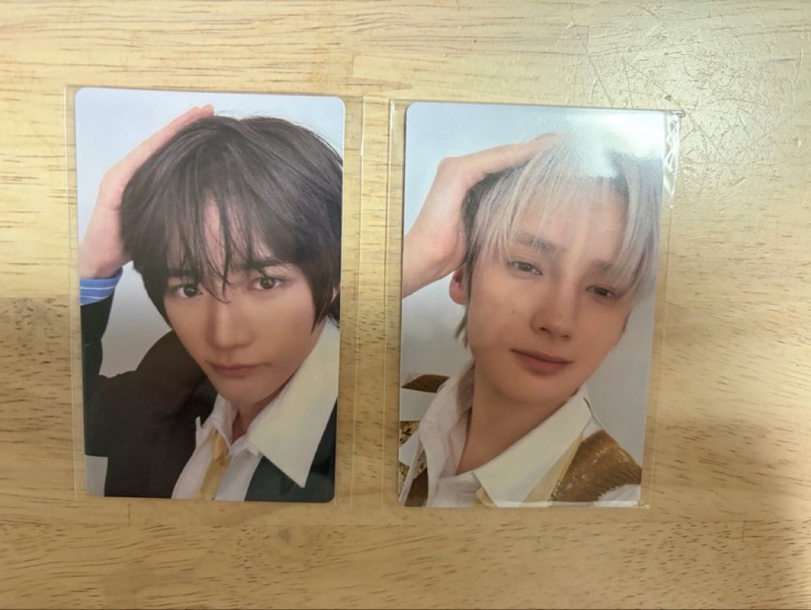 suga_a08's tweet photo. @amecha2oo1 検索より失礼致します。
こちらのヒュニンカイを所持しておりますがユニバ、weverseの3．4回目のスビンどちらかと交換可能でしょうか？
ご検討よろしくお願いいたします。 https://t.co/DGPVTyqJHB