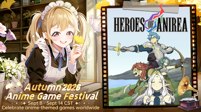 HeroesOfAnirea's tweet photo. Heroes of Anirea is part of #AnimeGameFestival 2026 starting today! 🎉 #Steam动漫游戏节

You can check it out (and try our playtest 🎮) here:
https://t.co/KiaintsaRQ https://t.co/w5sqbTUtDk