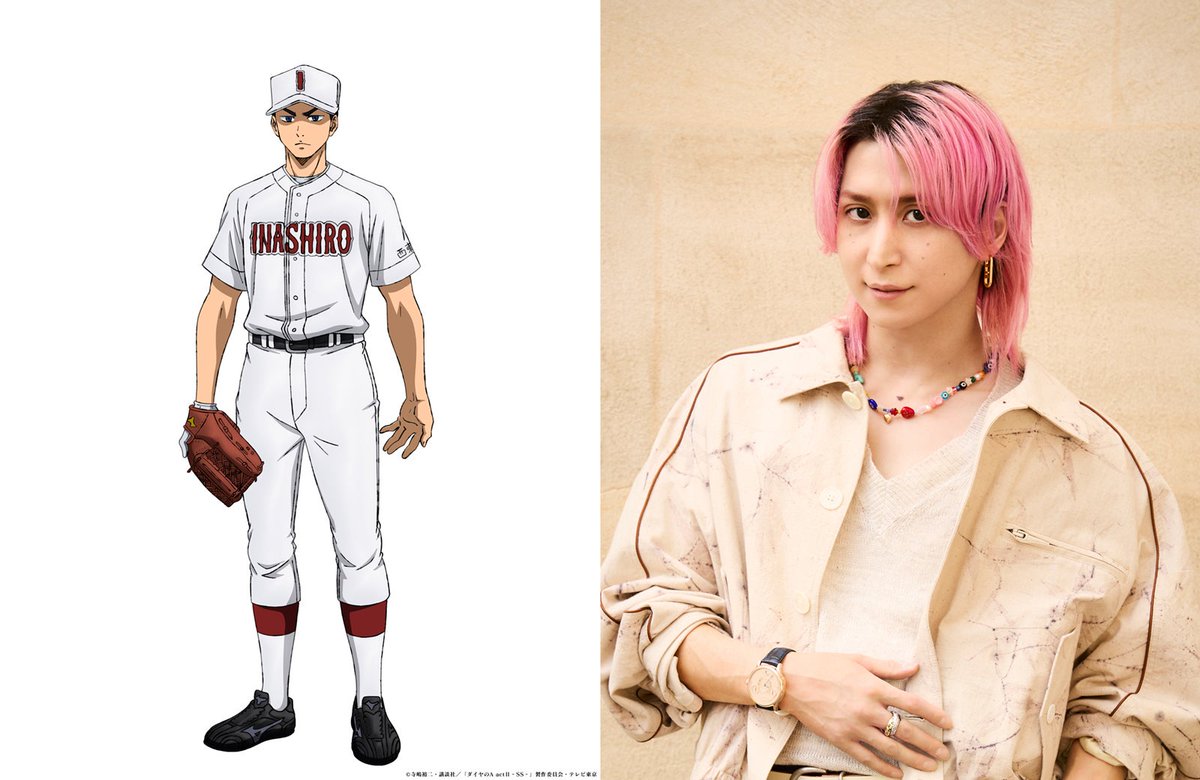 modelpress's tweet photo. Snow Man佐久間大介、アニメ「ダイヤのA」
稲城実業2年生・早乙女役で声優出演⚾

📺️10/ 11（日）17：30～
https://t.co/d1q3b4e5ot

「ダイヤのA オールスターゲームFINAL」
12/13（日） 明治神宮野球場にて開催📢 https://t.co/HCAT2ShAMp
