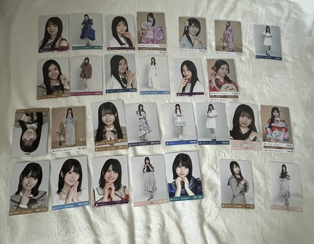 qq41104's tweet photo. @nogi_46saku ありがとうございます。
2枚目は直近の生写真整理が付いておらずまとめてで見にくいとは思いますがご検討お願いいたします🙇🏻‍♀️ https://t.co/sHlT9m2mzc
