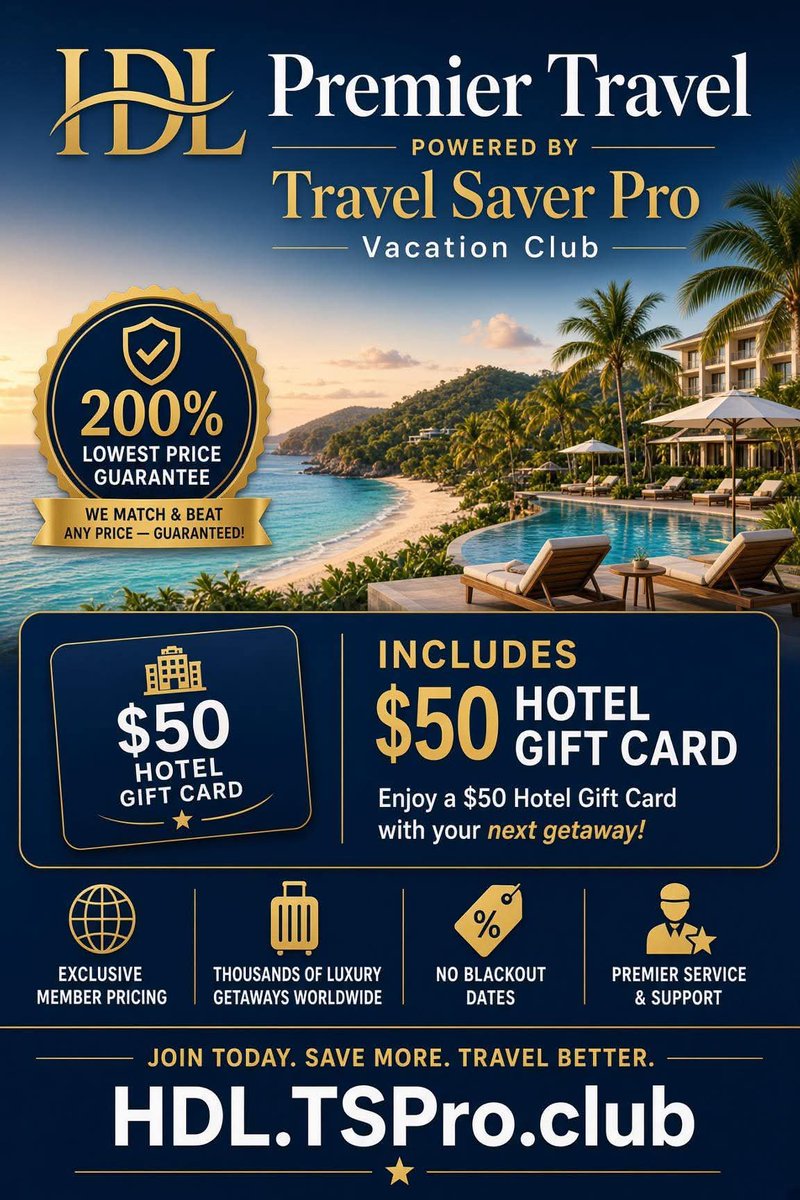 HDLPremiertravl's tweet photo. 🚢 More travel. Less cost. More memories.🌴

Whether you're dreaming of a beach escape or a luxury cruise, HDL Premier Travel is built around making your next getaway more rewarding.

https://t.co/KmaTWO6BcJ https://t.co/eMDwnBAVxO