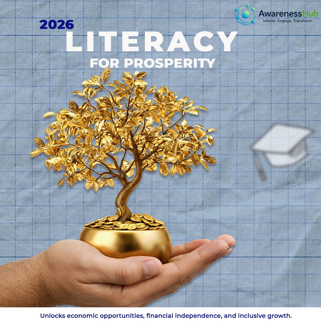 AwarenessHubMGF's tweet photo. International Literacy Day 2026 is being observed under the theme “Literacy for People, the Planet and Prosperity.”

Literacy is more than a skill—it is a catalyst for sustainable development. 

#InternationalLiteracyDay2026 #Awarenesshub #Sustainabledevelopment https://t.co/QiJexkx2BO