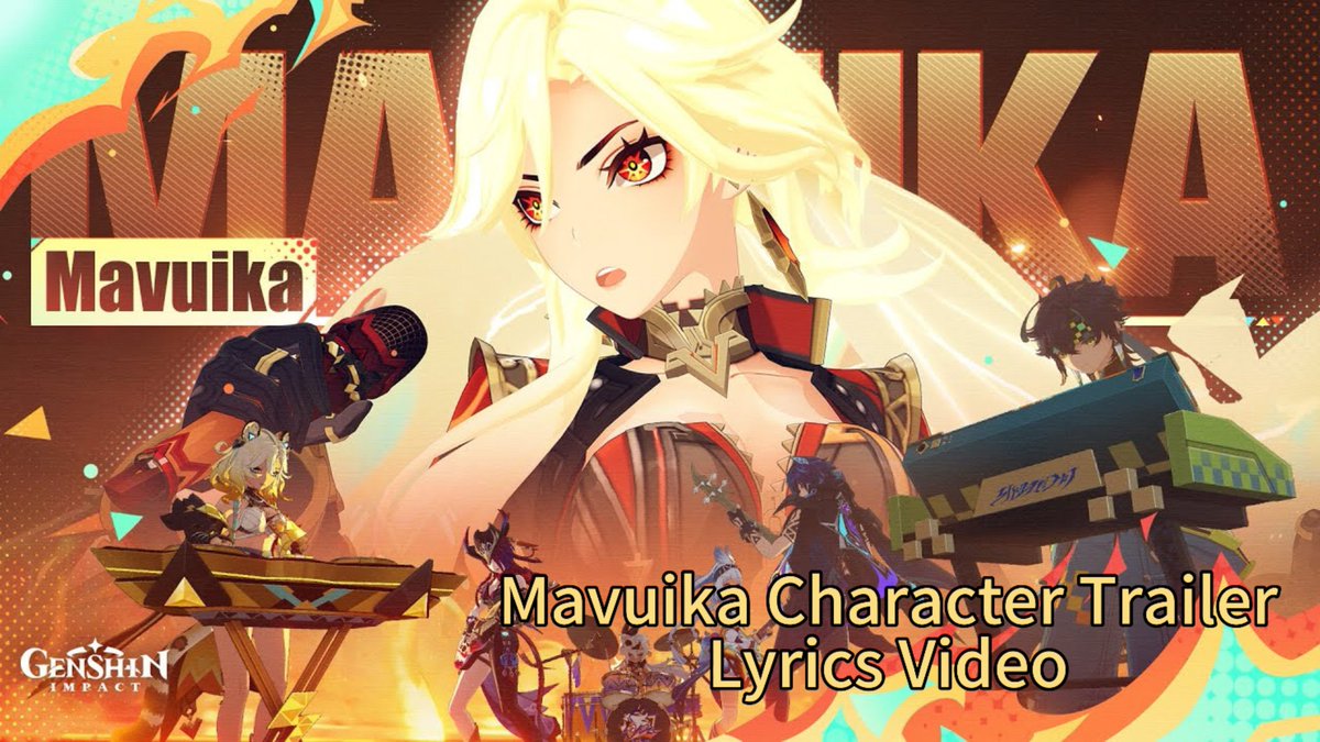 JXLee3377's tweet photo. [4K60fps] Mavuika Character Trailer: Blazing Heart - Genshin Impact Lyrics Video

#genshinimpact #genshinimpactedit #genshinimpact5.3 #hoyocreators #Mavuika #StandWithMavuika #原神 #原神5.3 #玛薇卡 #与玛薇卡同行

Video Link: https://t.co/BAM5ECqGu9 https://t.co/17TLLPBJ1C