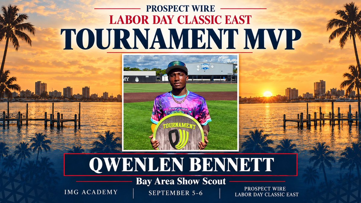 ProspectWire's tweet photo. 2026 Labor Day Classic East
September 5-7 / IMG Academy
Upperclass Division
#PWBaseball👷🌴 https://t.co/OAxoaqL6OQ