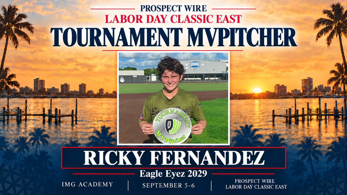 ProspectWire's tweet photo. 2026 Labor Day Classic East
September 5-7 / IMG Academy
Underclass Division
#PWBaseball👷🌴 https://t.co/JUMcnHN6hg
