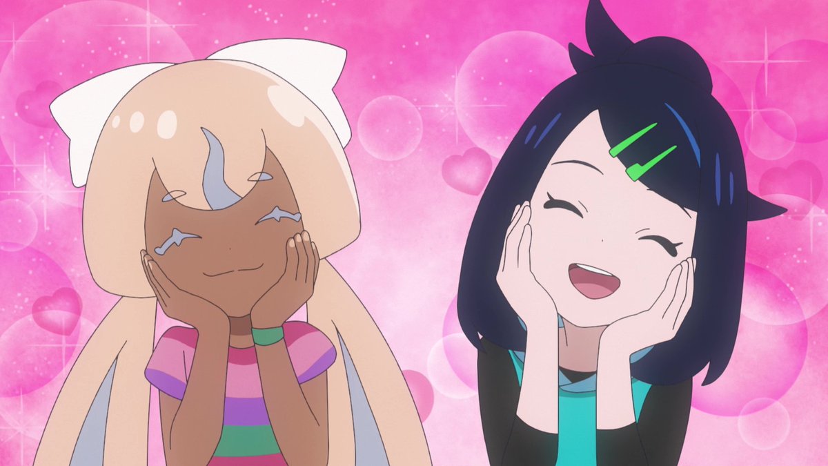 anipoke_PR's tweet photo. △#アニポケ 次回注目ポイント▽

#メタモン コラボメニューを食べにきた
リコとナヴィ♪

そこに現れたのは
肩に #ナマコブシ と #ユキハミ
頭に #バチンウニ を乗せたサラリーマン・ヤカタ！

ヤカタに誘われ、2人は
プニプニしたポケモンを愛でる「プニポケ活動」
略して「プポ活」をすることに!? https://t.co/koDgw8Ydwa