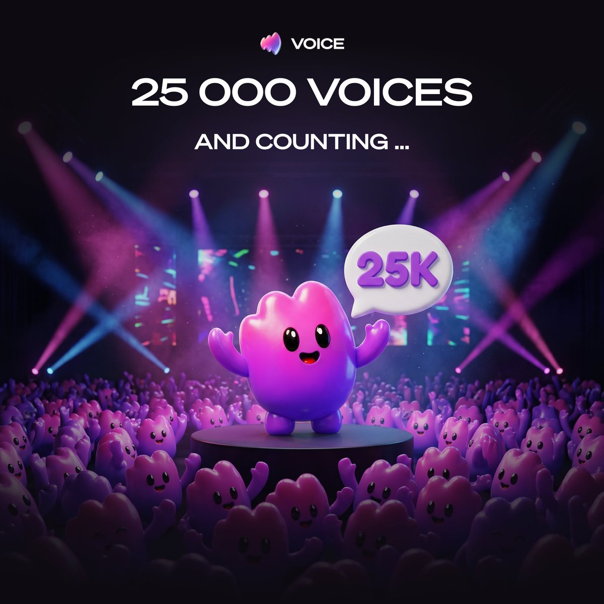 voicecc's tweet photo. 25,000 of you

that's 25,000 people on X who'd rather have an opinion than sit quiet. the exact crowd this was built for

thanks for being loud with us https://t.co/PSk78UNCWl