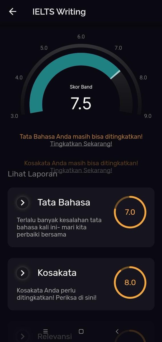 americanona02's tweet photo. VALID. apalagi bahasa inggris.

aku tuh paling lemah banget di writing skills. Makanya, sekarang tuh lagi rajin rajinnya latihan writing di stimuler. Aku kira, writing tuh cuma mengenai grammar dan vocabularynya aja tapi juga ide dan jawab sesuai tasknya juga harus penting banget.

yg aku suka pake stimuler ini, bisa langsung latihan dan tahu bagian mana yang harus diperbaiki 🤩