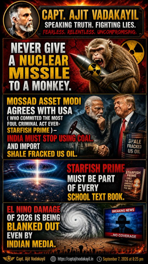 cnprbu's tweet photo. @s_m_marandi
@KremlinRussia_E
@KremlinRussia
@Plaid_Lavrov
@MedvedevRussia
@HuXijin_GT 

Starfish prime nuclear explosion in space must be part of every text book. All media have blacked out EL Nino damage due to Starfish prime. https://t.co/aMpApS0ipI