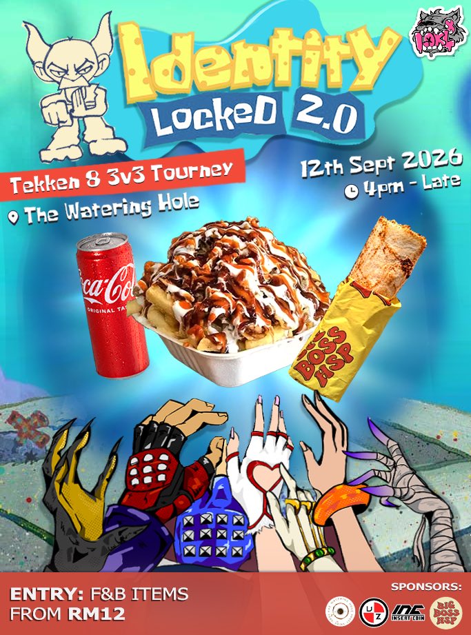 loklfgc's tweet photo. LoKL Presents: IDENTITY LOCKED (2.0) IS BACK‼️🚨

But with a twist! Instead of being locked to ONE character per team, you now have THREE where you will be spinning a wheel to determine which character you play during the match itself. https://t.co/NfCHsM2CSu