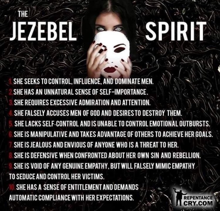 JoshAnything's tweet photo. @PoorBoyzSol Evil has entered the world through WOMEN since the beginning of time, Eve and the Jezebel demon are 2.

Like Eve ( Eve-il ) talking to the Serpent ( Devil ) and eating the ‘forbidden’ fruit.

Jezebel, Power Addict, loud, lawless, and addicted to control.
https://t.co/uHVCkqskgh https://t.co/TuSOXFpGSi