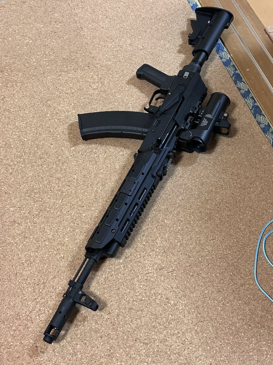 nekonabestation's tweet photo. ゼロイン完了✅
上で狙っても下で狙っても
ズレません

#AK74M #VFC #AV74M #ELCAN https://t.co/owwhz8Our8