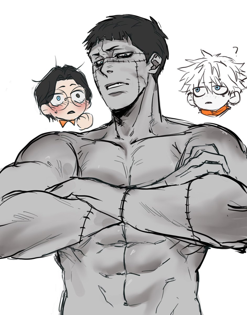 red_oil_'s tweet photo. 輕微Hayren x Dante，好喜歡Hayren藏在衣服下的大胸肌喔😭💗#Hayren https://t.co/T0W7VMR0mI
