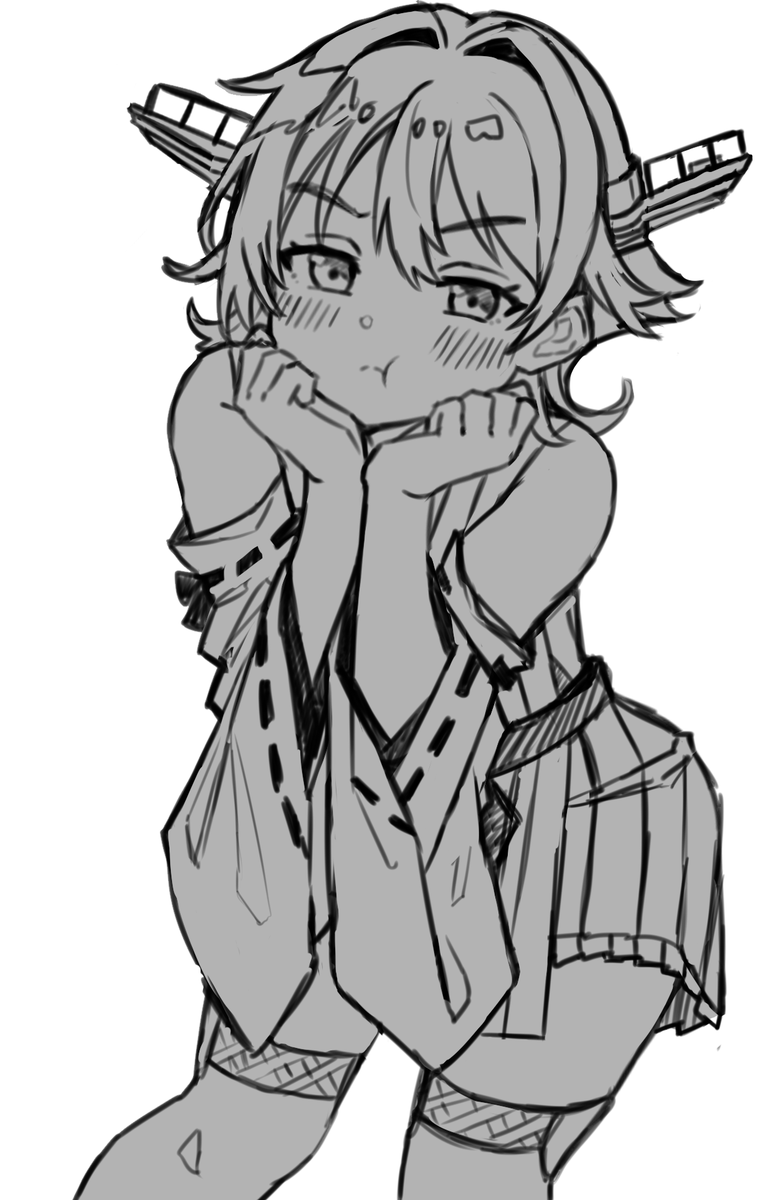 dokuganru_'s tweet photo. 比叡ちゃんのラフ🤔 https://t.co/1LbhvbNLDI