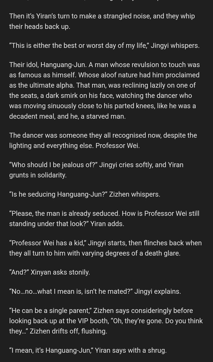 cas3innitrate's tweet photo. Milking the sudden visibility...here's another modern WangXian omegaverse-ongoing

The screenshots are random chapters....cause the word limit is a bitch and I don't want to pre-empt 

There's 2 for the backstory, and 2 for the recent times...

ENJOY!

https://t.co/na8AtkRLHF https://t.co/8CY6HEWVT5