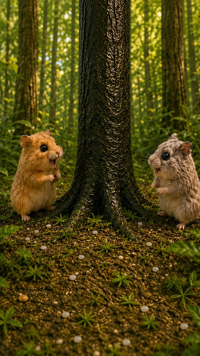 Ham_adventure's tweet photo. Sushi roll trees #hamsteradventure https://t.co/PqqERIkuCE