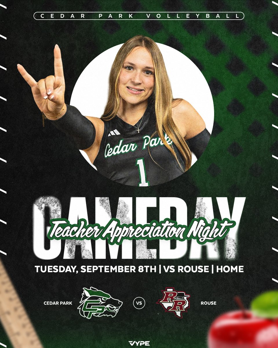 cphsvb2018's tweet photo. First District match and Teacher Appreciation tonight!
5:30 - Freshman/JV
6:30 - Varsity
Teachers! Please arrive 10 minutes before game time to celebrate!
Let’s GO 💚🐺 #CPProud #SameStandardDifferentLevel #ForthepackWiththepack #EarnedNotGiven2026 https://t.co/0VgYojaOfB