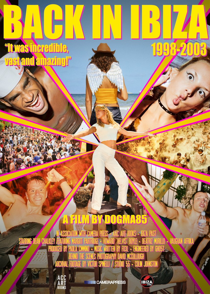 CameraPress's tweet photo. 'BACK IN IBIZA 1998 - 2003' congrats to @deanchalkley_  &amp;  @DOGMA8V 
Super dynamic short film  - watch here https://t.co/UdhNOzQytW
Producer: @suddista 
Music: FU3L 
Music Engineered by Ghost
@IbizaPast https://t.co/PMefM9ERaM