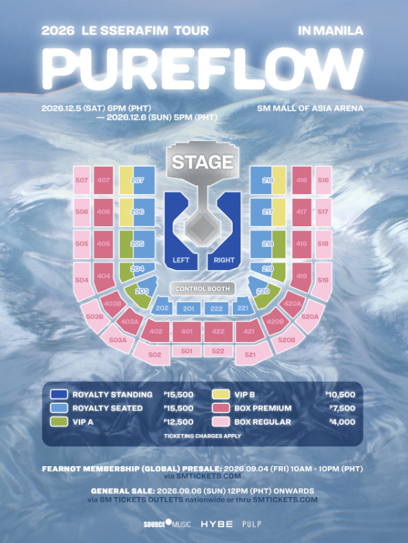 LESSERAFIM_PH's tweet photo. SECURE YOUR TICKETS FOR MANILA!

around 1000 seats left for each, standing still available for purchase !!

any questions, DM please

#LE_SSERAFIM #르세라핌 #PUREFLOW_IN_MANILA #LESSERAFIM_IN_MANILA 

tickets : 
05/12 : https://t.co/E2mJlW6QM6
06/12 : https://t.co/rYSYQMsdXU https://t.co/KctXsQNrCr