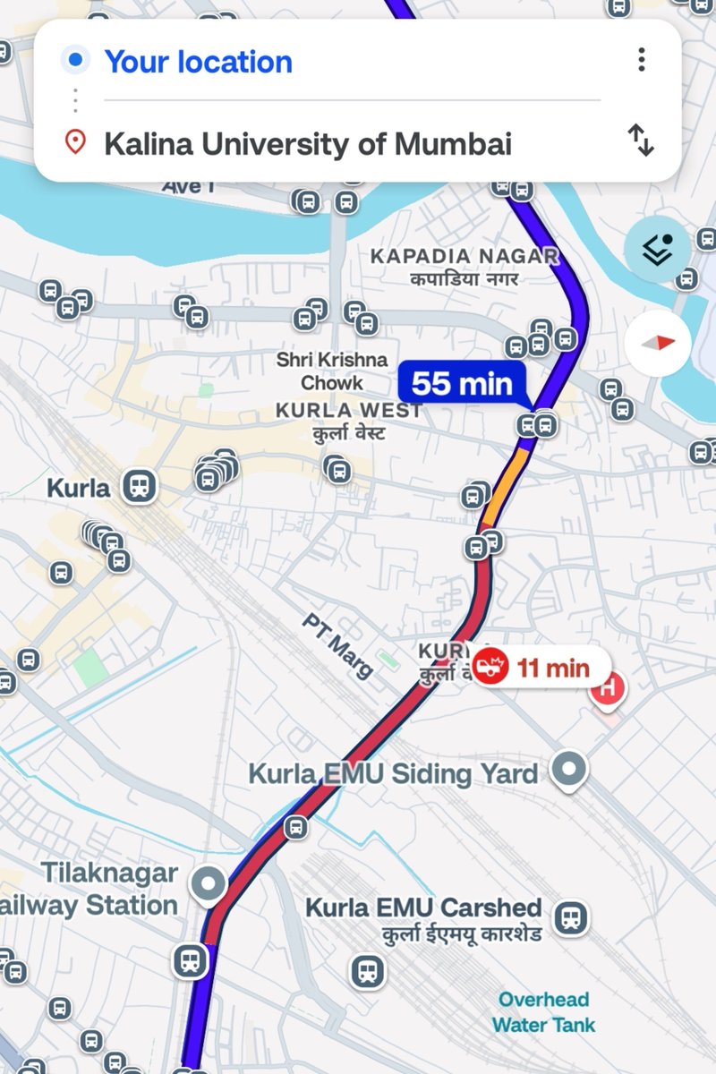 ishuzukii's tweet photo. @MTPHereToHelp Traffic on SCLR Chembur to Kalina University is getting worse. Kindly help https://t.co/ZCCcK9cRNg
