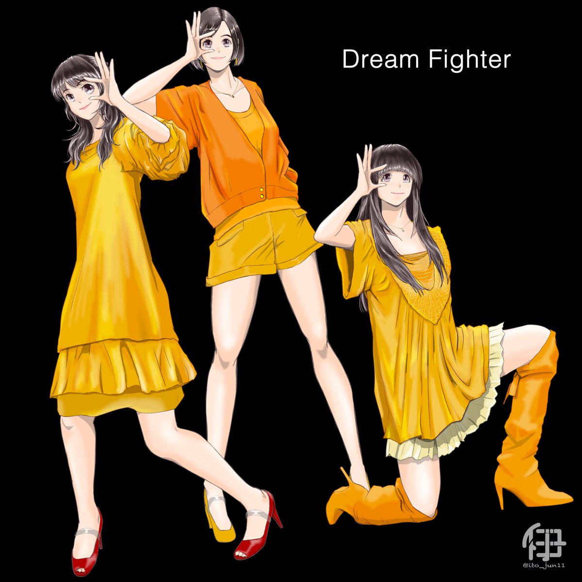 ito_jun111's tweet photo. #これを見た人はオレンジが入ってる画像を���れ 
#Perfume_fanart #prfm #過去絵 https://t.co/TbrKdOhTZi