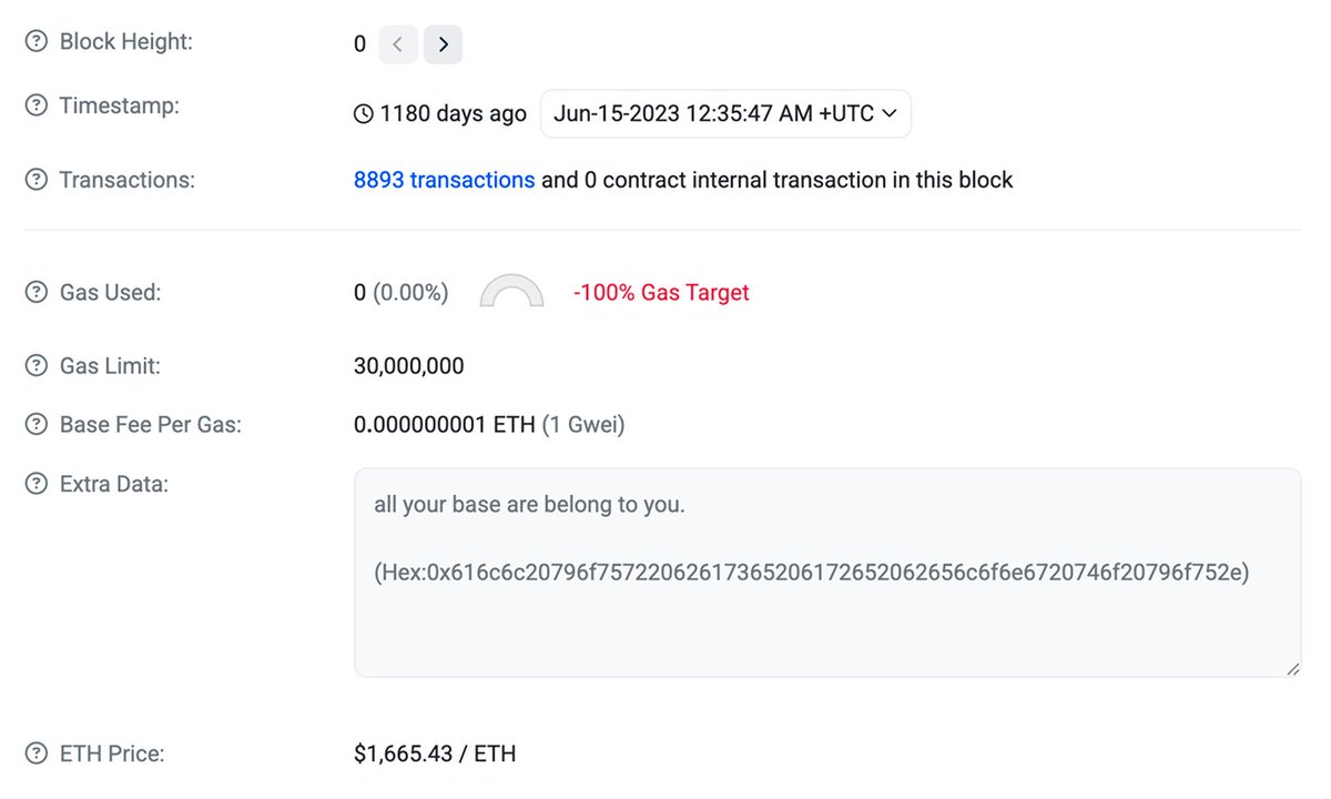 base's tweet photo. POV: You just found Base’s genesis block

What message are you leaving in Extra Data? https://t.co/hnpOBcQX21
