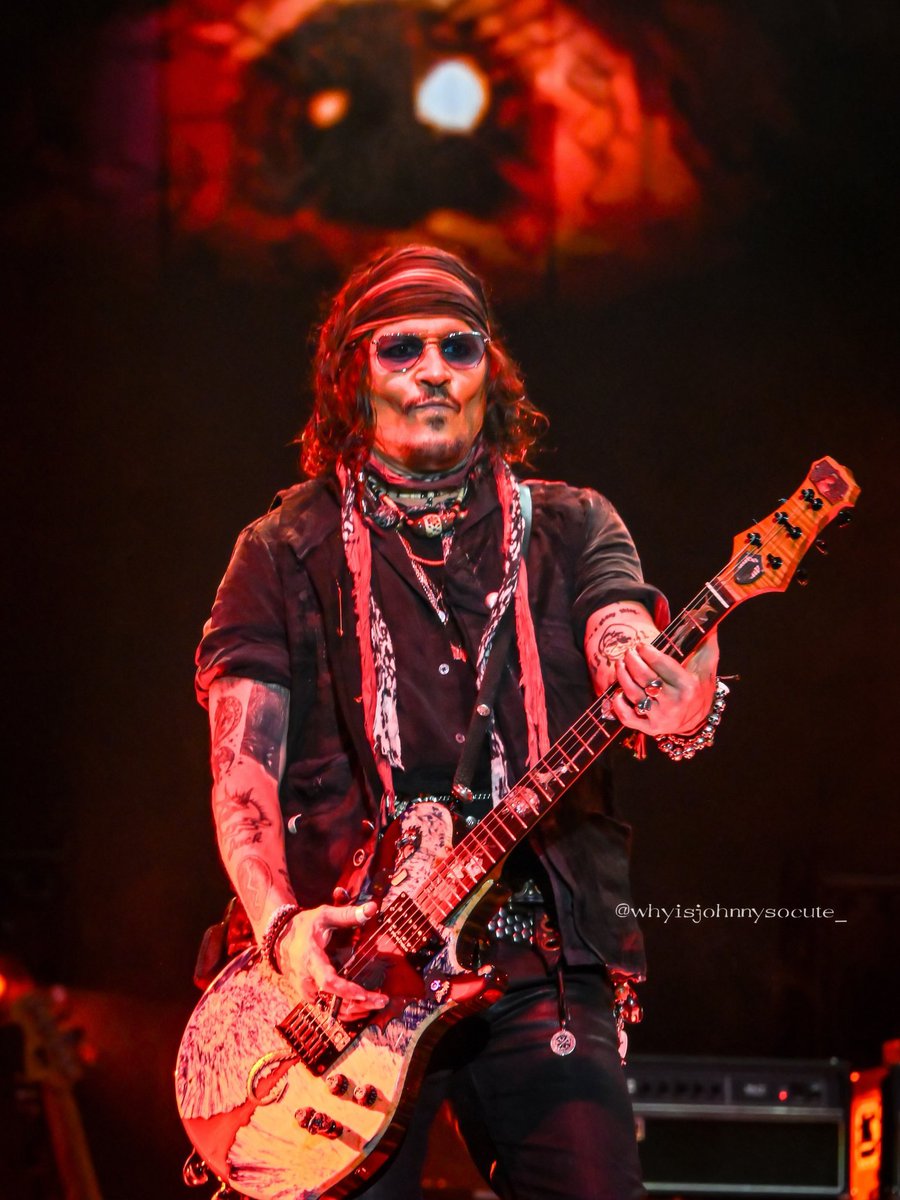 JohnnyDeppynbf's tweet photo. Hungary, Budapest, the wait is over.🇭🇺🎸 Tonight we turn everything up louder, harder, wilder! Get ready for blazing guitars, roaring crowds, and a night packed with unforgettable rock ’n’ roll moments. See you in the madness! 🤘 https://t.co/RGFCppEz7U