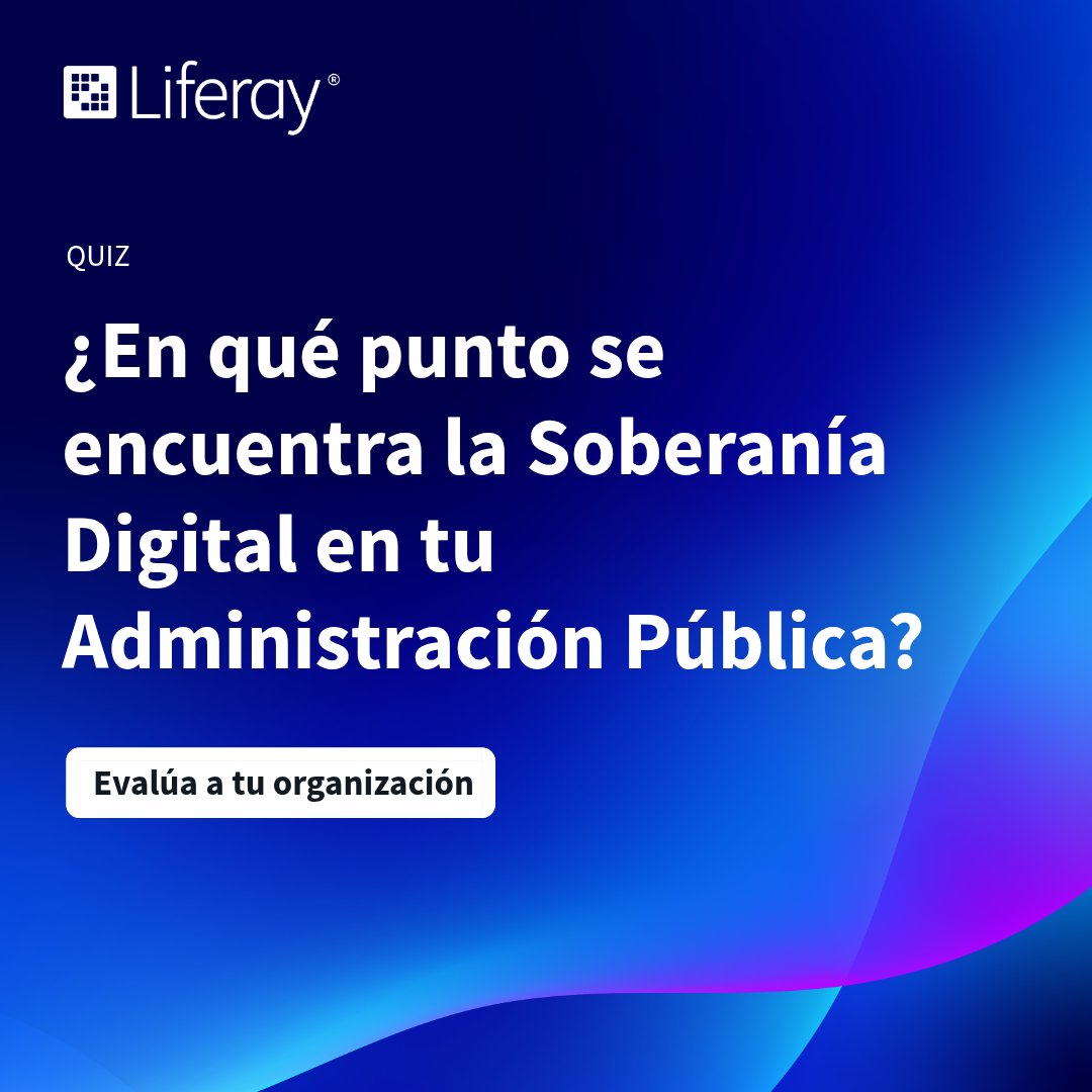 Liferay_es's tweet photo. ¿Cómo está tu AAPP en Soberanía Digital?

Responde este quiz de 10 preguntas (3 min) y obtén tu puntuación al instante. Analizaremos las respuestas el 20 de octubre en el Foro de Administración Pública de Liferay.

👉 Participa aquí: https://t.co/wmiv7x4Lsw https://t.co/4oO6X1P4g1