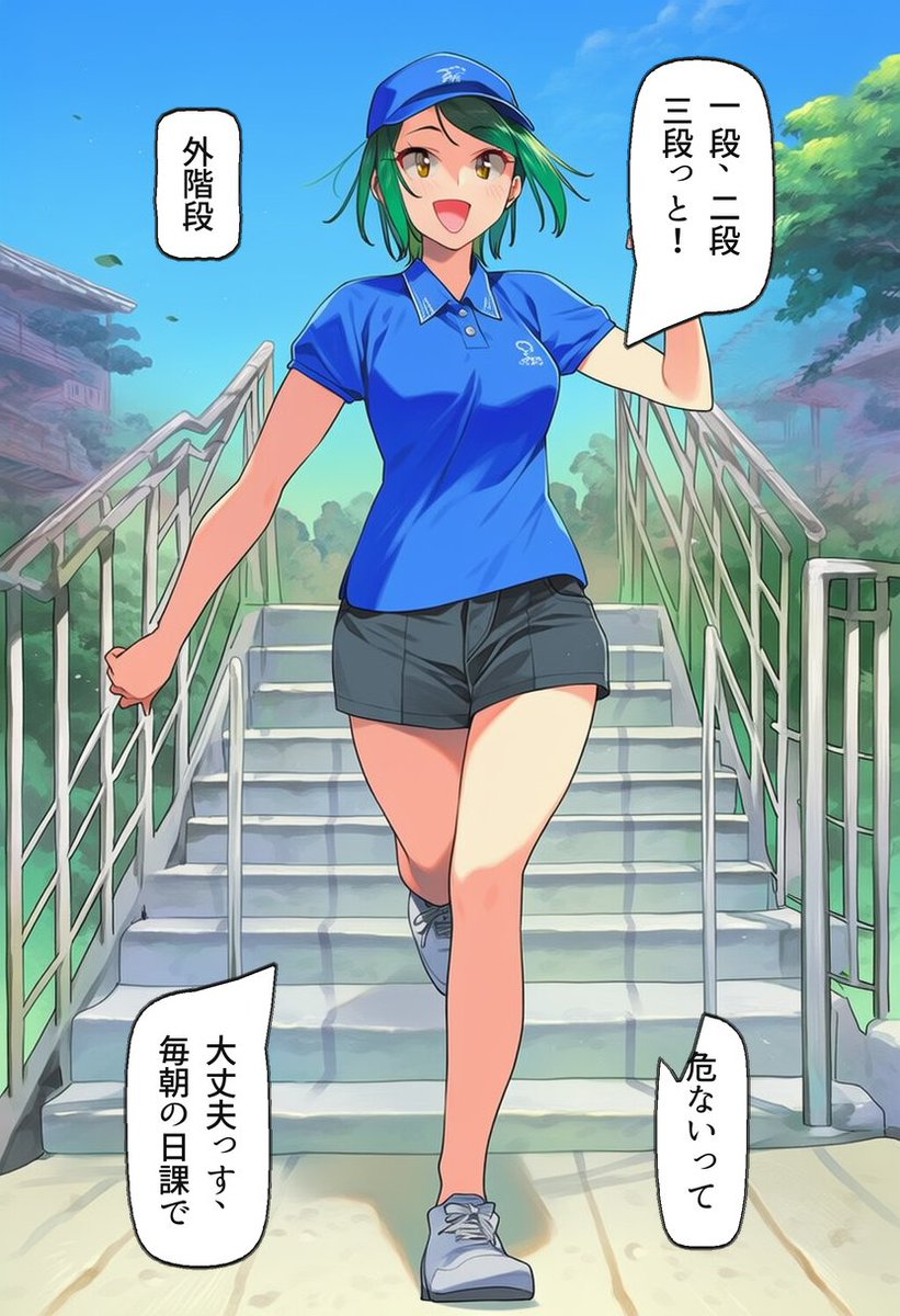 miranda664's tweet photo. 階段を三段飛ばしで降りる理由（1/2） https://t.co/h2m5MXLpHf