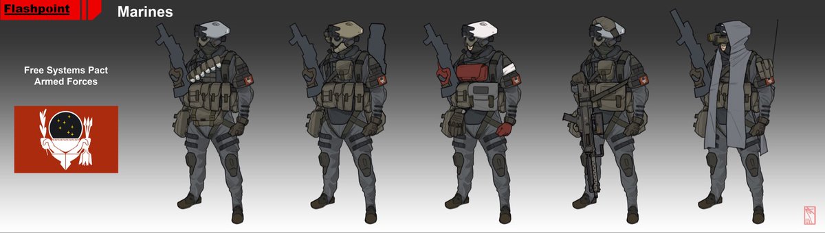 igib215's tweet photo. New #Killzone project confirmed? I hope so! 
My designs for the Free Systems Pact (formally the ICIS) was HEAVILY inspired by the Helghast. https://t.co/HnifS1ZRqo