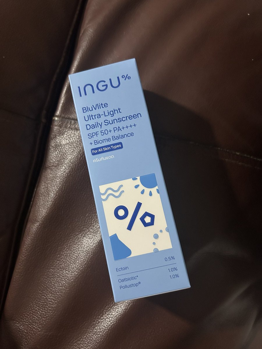 fluffynnew's tweet photo. WTS ส่งต่อ กันแดด INGU BluVlite Ultra-Light Daily Sunscreen รุ่นน้องเอส
80g. 500 บาทรวมส่ง มือ1 ไม่เคยแกะเลยค่า
#ส่งต่อ #ช้อปช่วยติ่ง #inguskin
#estxingu #ส่งต่อเครื่องสำอาง #ส่งต่อคสอ #ส่งต่อกันแดด #EstxINGU https://t.co/zYBc2Aa597