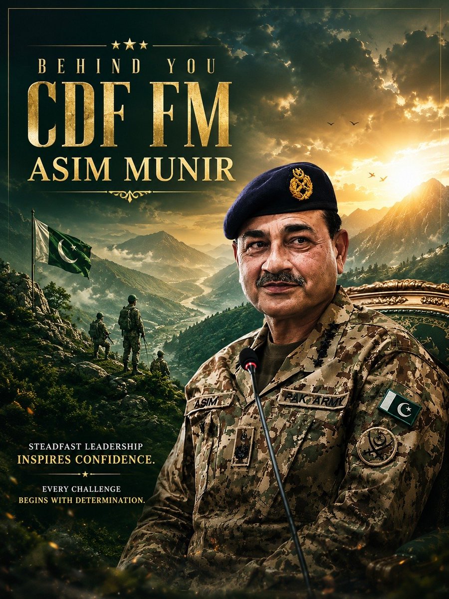 cryptostarss_'s tweet photo. Pakistan’s security environment demands both vigilance and adaptability as conventional and emerging forms of conflict continue to evolve.
#DefenderOfPakCDF
#StrengthOfNationCDF
#SteadfastFieldMarshal
#LeadsWithResolveCDF
#AlwaysBehindYouCDF https://t.co/AEvaiaBNVp