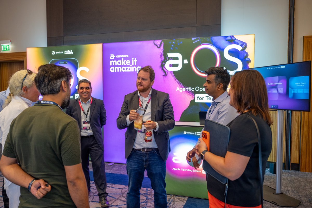 TelecomTV's tweet photo. Away from the main stage, the Demo Zone is buzzing at the #AINativeTelcoForum.

👉 From live demonstrations to conversations between partners and delegates, there’s plenty happening on the sidelines.
Check out our snapshots from the floor.

#AINativeTelcoForum #TelcoAI #AINative #Telecom