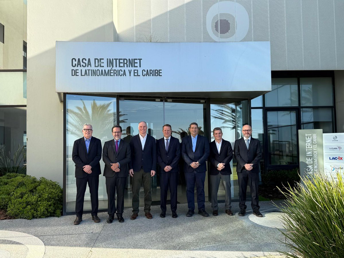 ICANN's tweet photo. This week, #ICANN President and CEO Kurtis Lindqvist is visiting our Latin America and Caribbean regional office in Montevideo, Uruguay, for bilateral meetings with regional partners at the Casa de Internet and local government authorities. https://t.co/SlFD3OT8O8